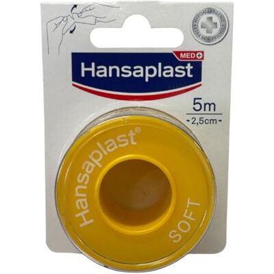 Elastoplast Hansaplast Sparadrap Soft 5 m x 2.5 cm Elastoplast Hansaplast Sparadrap Soft 5 m x 2.5 cm