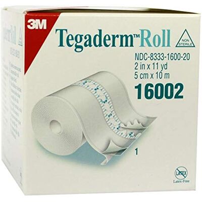 3M TEGADERM 16002 Pansement 5 cm x 10 m 3M TEGADERM 16002 Pansement 5 cm x 10 m