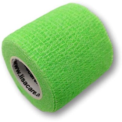 LisaCare Lot de 12 rouleaux de bandage de gaze 5 cm de large Dispositif médical Bande de sport élastique pour tout type de sport Avec choix de couleurs et de motifs (vert fluo) LisaCare Lot de 12 rouleaux de bandage de gaze 5 cm de large Dispositif médical Bande de sport élastique pour tout type de sport Avec choix de couleurs et de motifs (vert fluo)