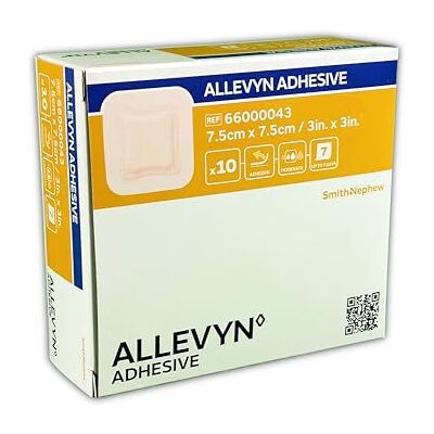 Smith & Nephew Allevyn Lot de 10 pansements adhésifs 7,5 x 7,5 cm Smith & Nephew Allevyn Lot de 10 pansements adhésifs 7,5 x 7,5 cm