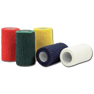 PREVIS Previcoesiva XL, bandage élastique cohésif coloré, couleurs mélangées (rouge, vert, bleu, jaune, blanc, 2 par couleur), tailles 4 m x 10 cm, paquet de 10 pièces. PREVIS Previcoesiva XL, bandage élastique cohésif coloré, couleurs mélangées (rouge, vert, bleu, jaune, blanc, 2 par couleur), tailles 4 m x 10 cm, paquet de 10 pièces.