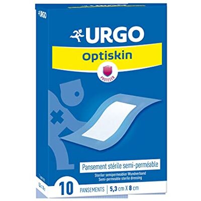 Urgo Optiskin Pansements Adhésif Semi perméable stérile 10 pansements 5,3cm x 8cm Urgo Optiskin Pansements Adhésif Semi perméable stérile 10 pansements 5,3cm x 8cm