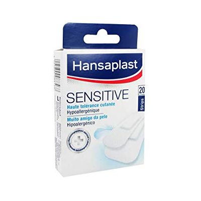 Elastoplast Hansaplast Set de 20 Pansements Sensitive 2 Tailles Elastoplast Hansaplast Set de 20 Pansements Sensitive 2 Tailles
