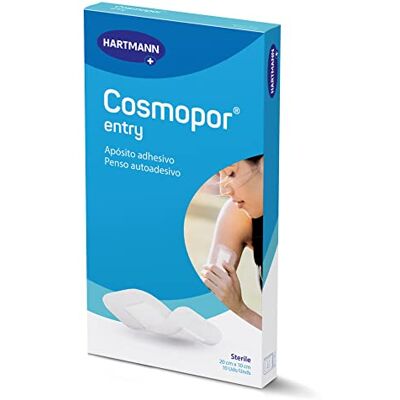 Cosmopor Entry Lot de 10 pansements respirants pour plaies mineures et postopératoires, 20 x 10 cm Cosmopor Entry Lot de 10 pansements respirants pour plaies mineures et postopératoires, 20 x 10 cm