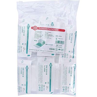 Noba 10x Paquet de Pansement Paquets de L'Association Pansement, Stérile, DIN13151 Erste Hilfe, S,M,L M/mittel Noba 10x Paquet de Pansement Paquets de L'Association Pansement, Stérile, DIN13151 Erste Hilfe, S,M,L M/mittel