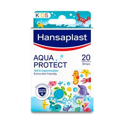 Elastoplast Hansaplast Aqua Protect Lot de 20 pansements imperméables pour plaies d'enfants, coussinets anti-adhésifs, respirants, flexibles et transparents Elastoplast Hansaplast Aqua Protect Lot de 20 pansements imperméables pour plaies d'enfants, coussinets anti-adhésifs, respirants, flexibles et transparents