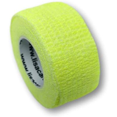 LisaCare Lot de 10 pansements pour enfants, élastiques et sans colle, 2,5 cm de large (jaune fluo) LisaCare Lot de 10 pansements pour enfants, élastiques et sans colle, 2,5 cm de large (jaune fluo)
