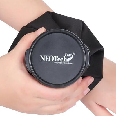 NEOtech Care Poche de glace Vessie cryothérapie Premiers soins Couvercle vissable (Noire, 12cm diamètre) NEOtech Care Poche de glace Vessie cryothérapie Premiers soins Couvercle vissable (Noire, 12cm diamètre)