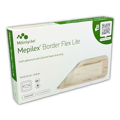 Mepilex Border Flex Lite 5 x 12,5 cm Lot de 5 Mepilex Border Flex Lite 5 x 12,5 cm Lot de 5