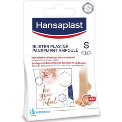 Elastoplast Hansaplast Foot expert 6 Pansements Ampoules, Petit format, Pansements hydrocolloïdes pour cicatrisation rapide, Pansements orteils discret Elastoplast Hansaplast Foot expert 6 Pansements Ampoules, Petit format, Pansements hydrocolloïdes pour cicatrisation rapide, Pansements orteils discret