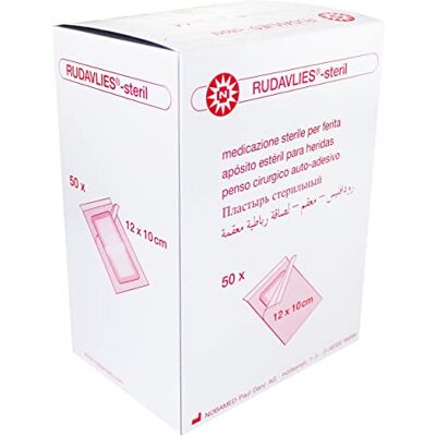 NOBA RUDAVLIES -Stérile, Correctifs de l'association, Pansement, Choix de taille, 50 Pièce 12 x 10 cm NOBA RUDAVLIES -Stérile, Correctifs de l'association, Pansement, Choix de taille, 50 Pièce 12 x 10 cm