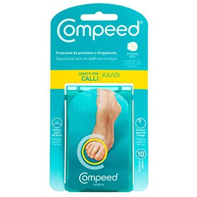 Compeed Lot de 10 pansements pour caux, parfaits pour l'intérieur des doigts, longue durée Compeed Lot de 10 pansements pour caux, parfaits pour l'intérieur des doigts, longue durée