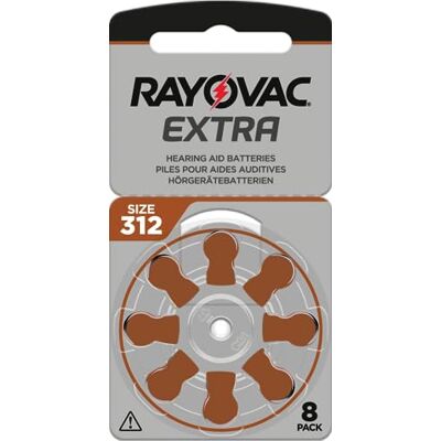 XX-Treme RAYOVAC Extra Lot de 80 piles pour appareils auditifs type 312 PR41 Code couleur marron 1,45 V 80 piles (10 x 8 piles) XX-Treme RAYOVAC Extra Lot de 80 piles pour appareils auditifs type 312 PR41 Code couleur marron 1,45 V 80 piles (10 x 8 piles)
