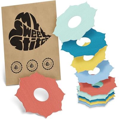 MySweetStitch FreeStyle Libre 3/3 Plus Ringpatch Mandala – 10x patchs anneau ronds, maintien extra fort autour du capteur, imperméable & doux pour la peau, hypoallergénique, Made in Germany, Pastel MySweetStitch FreeStyle Libre 3/3 Plus Ringpatch Mandala – 10x patchs anneau ronds, maintien extra fort autour du capteur, imperméable & doux pour la peau, hypoallergénique, Made in Germany, Pastel