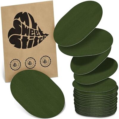 MySweetStitch Universal Overpatch 25x patchs de fixation ovales pour capteurs CGM, maintien extra fort sur le capteur, imperméable & doux pour la peau, hypoallergénique, Made in Germany, Olive MySweetStitch Universal Overpatch 25x patchs de fixation ovales pour capteurs CGM, maintien extra fort sur le capteur, imperméable & doux pour la peau, hypoallergénique, Made in Germany, Olive
