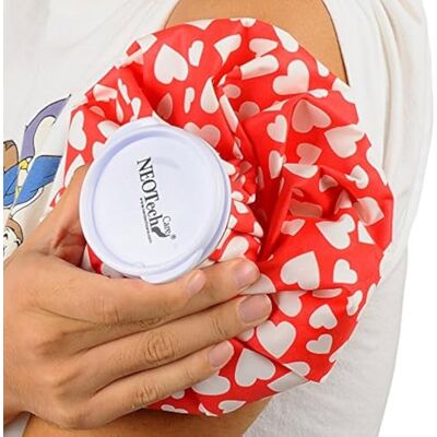 NEOtech Care Poche de glace Vessie cryothérapie Premiers soins Couvercle vissable (Design cœurs, 20cm diamètre) NEOtech Care Poche de glace Vessie cryothérapie Premiers soins Couvercle vissable (Design cœurs, 20cm diamètre)