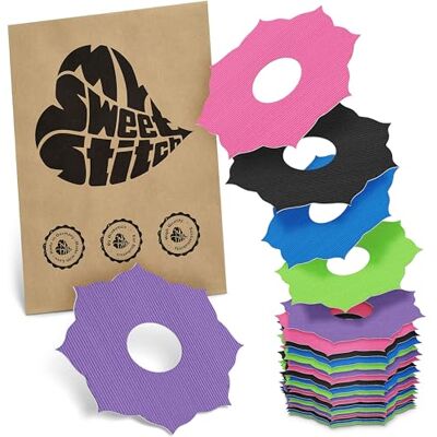 MySweetStitch FreeStyle Libre 3/3 Plus Ringpatch Mandala – 25x patchs anneau ronds, maintien extra fort autour du capteur, imperméable & doux pour la peau, hypoallergénique, Made in Germany, Rainbow MySweetStitch FreeStyle Libre 3/3 Plus Ringpatch Mandala – 25x patchs anneau ronds, maintien extra fort autour du capteur, imperméable & doux pour la peau, hypoallergénique, Made in Germany, Rainbow