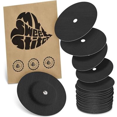 MySweetStitch FreeStyle Libre 1/2 Overpatch 10-25x patchs de fixation ronds, maintien extra fort sur le capteur, imperméable & doux pour la peau, hypoallergénique (Black, 25 pièces) MySweetStitch FreeStyle Libre 1/2 Overpatch 10-25x patchs de fixation ronds, maintien extra fort sur le capteur, imperméable & doux pour la peau, hypoallergénique (Black, 25 pièces)