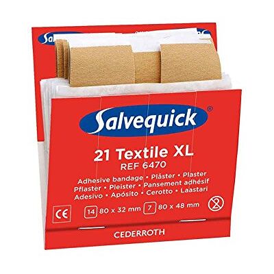 Cederroth Salvequick®-Refill-Einsatz 6470, elastisch , 21 Pflasterabschnitte Packung (21 Stück) B01MY6VPM8 Cederroth Salvequick®-Refill-Einsatz 6470, elastisch , 21 Pflasterabschnitte Packung (21 Stück) B01MY6VPM8