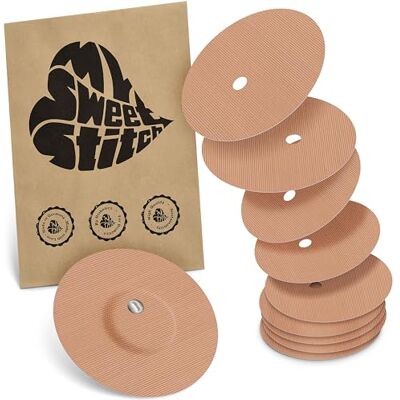 MySweetStitch FreeStyle Libre 3/3 Plus Overpatch – 10x patchs de fixation ronds, maintien extra fort sur le capteur, imperméable & doux pour la peau, hypoallergénique, Made in Germany, Beige MySweetStitch FreeStyle Libre 3/3 Plus Overpatch – 10x patchs de fixation ronds, maintien extra fort sur le capteur, imperméable & doux pour la peau, hypoallergénique, Made in Germany, Beige