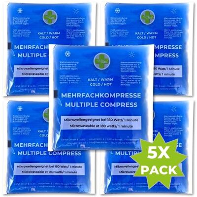 LisaCare Lot de 5 compresses chaud/froid 15 x 14 cm Avec fonction chaude et froide Pour la première alimentation Convient pour un usage sportif et privé (moyen) LisaCare Lot de 5 compresses chaud/froid 15 x 14 cm Avec fonction chaude et froide Pour la première alimentation Convient pour un usage sportif et privé (moyen)