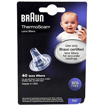 Braun PROMO-LF40EULA Promo Pack Thermoscan Capuchons de protection pour thermomètre IRT Braun PROMO-LF40EULA Promo Pack Thermoscan Capuchons de protection pour thermomètre IRT
