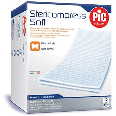 Pic Solution Pic Gaze Tnt Stericompress Soft, 18 x 40 cm 10 Gr Pic Solution Pic Gaze Tnt Stericompress Soft, 18 x 40 cm 10 Gr