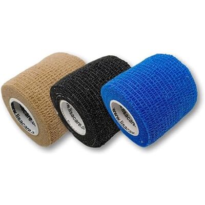 LisaCare Dressing Pansement cohésif de fixation 5 cm x 4,5 m Pansement stérile scellé Pansement auto-adhésif (Lot de 3) LisaCare Dressing Pansement cohésif de fixation 5 cm x 4,5 m Pansement stérile scellé Pansement auto-adhésif (Lot de 3)