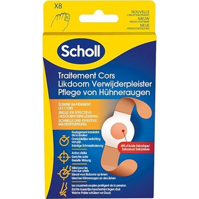 Dr. Scholl's Scholl Pansements Coricides Cors 8 pansements Dr. Scholl's Scholl Pansements Coricides Cors 8 pansements