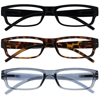 Opulize Lunettes de Lecture - Noir, Marron, Gris - +2.00 - Lunettes de lecture Opulize Lunettes de Lecture - Noir, Marron, Gris - +2.00 - Lunettes de lecture