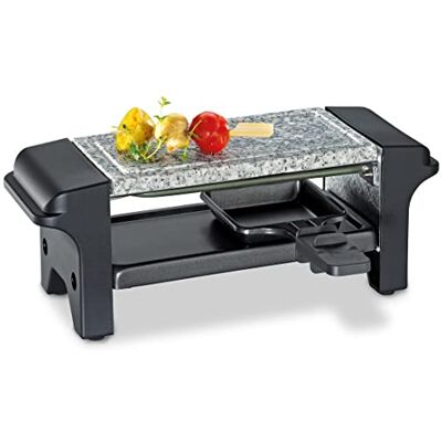 Küchenprofi Raclette Twin, avec plaque en pierre, raclette pour deux avec plaque de cuisson en granit, grill de table pour 2 personnes, 2 poêlons enduits, mini raclette 2 personnes, raclette grill Küchenprofi Raclette Twin, avec plaque en pierre, raclette pour deux avec plaque de cuisson en granit, grill de table pour 2 personnes, 2 poêlons enduits, mini raclette 2 personnes, raclette grill