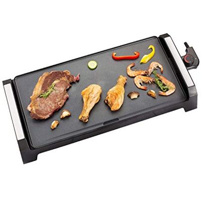 Senya Plancha Time, Plancha Électrique XXL 2200W – Grande Surface de Cuisson 50,8 x 25,4 cm – Thermostat Réglable 80 à 250°C – Jusqu'à 8 Personnes – Cadeau Fête des Pères Senya Plancha Time, Plancha Électrique XXL 2200W – Grande Surface de Cuisson 50,8 x 25,4 cm – Thermostat Réglable 80 à 250°C – Jusqu'à 8 Personnes – Cadeau Fête des Pères