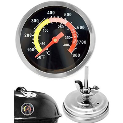HomeTools.eu Thermomètre de cuisson analogique, résistant à la température, pour barbecue, grill, casseroles, cocottes, fumoir, de 10 °C à 400 °C HomeTools.eu Thermomètre de cuisson analogique, résistant à la température, pour barbecue, grill, casseroles, cocottes, fumoir, de 10 °C à 400 °C