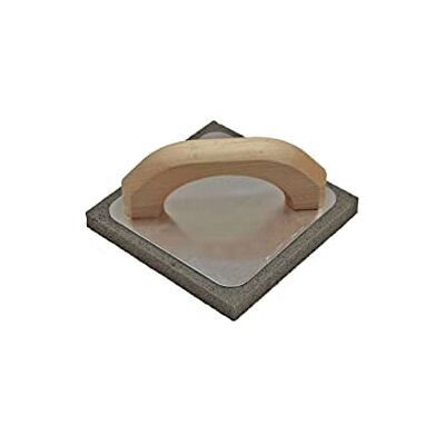 Nespoli Truelle éponge grise manche bois 14 x 14 cm Nespoli Truelle éponge grise manche bois 14 x 14 cm