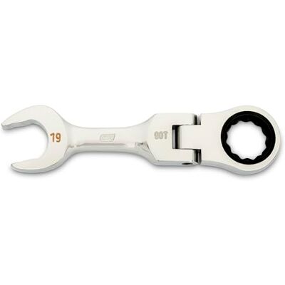 GEARWRENCH Clé à cliquet 19 mm 90 dents 12 points Stubby Flex 86869 GEARWRENCH Clé à cliquet 19 mm 90 dents 12 points Stubby Flex 86869