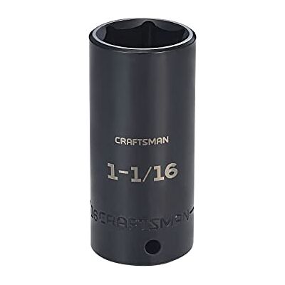 Craftsman Douille à choc, profonde, SAE, entraînement 3/8", 1-1/16" (CMMT15985) Craftsman Douille à choc, profonde, SAE, entraînement 3/8", 1-1/16" (CMMT15985)