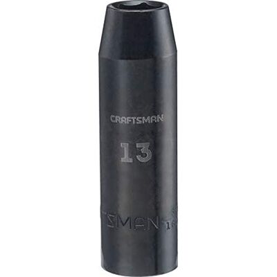 Craftsman Douille à choc profonde, métrique, entraînement 1/2", 13 mm (CMMT16074) Craftsman Douille à choc profonde, métrique, entraînement 1/2", 13 mm (CMMT16074)