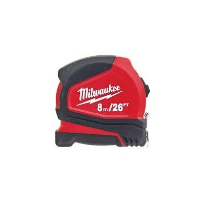 Milwaukee 4932459596 932459596 Pro Compact Mètre Ruban 8 m Largeur 25 mm Milwaukee 4932459596 932459596 Pro Compact Mètre Ruban 8 m Largeur 25 mm