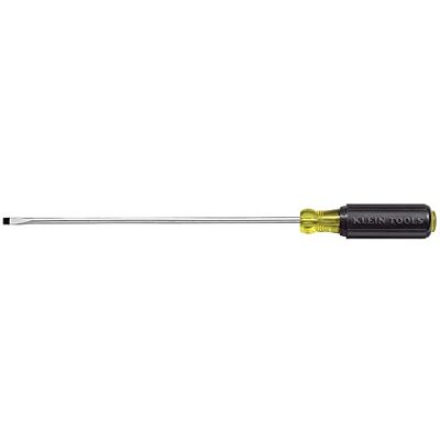 KLEIN TOOLS 608-8 Mini Flathead Screwdriver, Made in USA, 1/8-Inch Cabinet Tip, 8-Inch Round Shank KLEIN TOOLS 608-8 Mini Flathead Screwdriver, Made in USA, 1/8-Inch Cabinet Tip, 8-Inch Round Shank