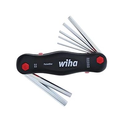 Wiha 35195 Metric Pocket Star Fold Up Key Set with Large Ergo Handle, 7-Piece Wiha 35195 Metric Pocket Star Fold Up Key Set with Large Ergo Handle, 7-Piece