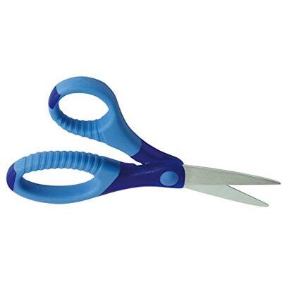 WEDO 773503 Gripy Ciseaux de bricolage pointus en acier inoxydable Bleu 13 cm WEDO 773503 Gripy Ciseaux de bricolage pointus en acier inoxydable Bleu 13 cm