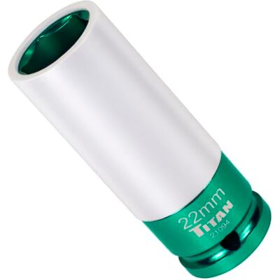 Titan 21094 Douille à rainure profonde 1/2" x 22 mm Titan 21094 Douille à rainure profonde 1/2" x 22 mm