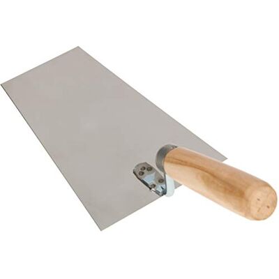 KOTARBAU ® Truelle trapézoïdale en acier inoxydable 180 mm x 81 mm avec manche en bois Truelle de plâtre truelle de plâtre spatule pour travaux de maçonnerie KOTARBAU ® Truelle trapézoïdale en acier inoxydable 180 mm x 81 mm avec manche en bois Truelle de plâtre truelle de plâtre spatule pour travaux de maçonnerie