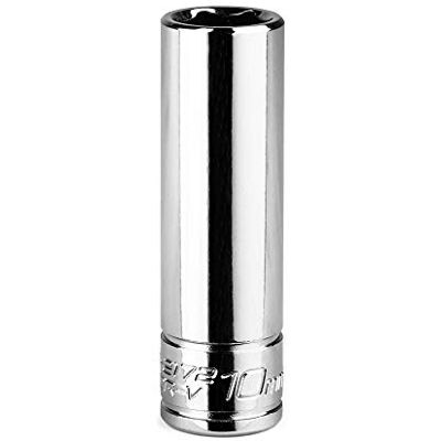 Capri Tools Douille profonde de 10 mm, entraînement 1/4", 6 points, métrique Capri Tools Douille profonde de 10 mm, entraînement 1/4", 6 points, métrique