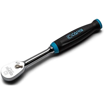 Capri Tools Clé à rochet à 90 dents, poignée ergonomique douce, 16,5 cm - Capri Tools Clé à rochet à 90 dents, poignée ergonomique douce, 16,5 cm -