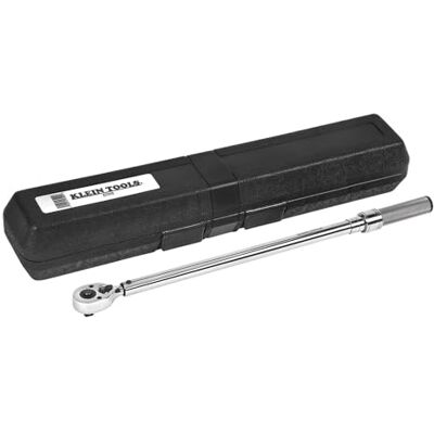KLEIN TOOLS 57010 Clé dynamométrique à entraînement carré de 1,27 cm, tête à cliquet micro-réglable, 30 à 250 pieds-livres KLEIN TOOLS 57010 Clé dynamométrique à entraînement carré de 1,27 cm, tête à cliquet micro-réglable, 30 à 250 pieds-livres