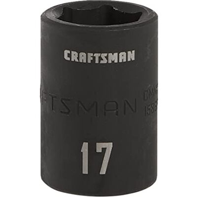Craftsman Douille à choc peu profonde, métrique, entraînement 1/2", 17 mm (CMMT15865) Craftsman Douille à choc peu profonde, métrique, entraînement 1/2", 17 mm (CMMT15865)