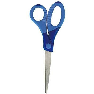 WEDO 773603 Gripy Ciseaux de bricolage pointus en acier inoxydable Bleu 17,5 cm WEDO 773603 Gripy Ciseaux de bricolage pointus en acier inoxydable Bleu 17,5 cm