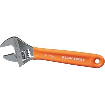 KLEIN TOOLS O5076 Clé à molette réglable, mâchoire forgée avec précision de 3,8 cm, échelle SAE et métrique, poignée en plastique, 15,2 cm KLEIN TOOLS O5076 Clé à molette réglable, mâchoire forgée avec précision de 3,8 cm, échelle SAE et métrique, poignée en plastique, 15,2 cm