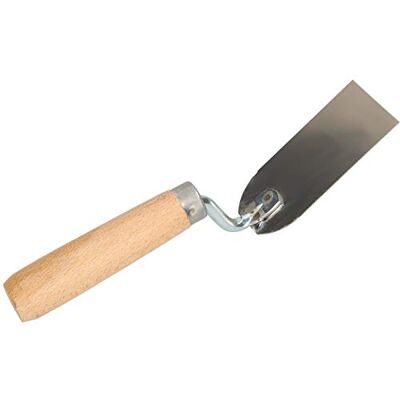 KOTARBAU ® Truelle de maçonnerie en acier inoxydable 100 mm x 50 mm avec manche en bois Truelle de plâtre carrée pour travaux de maçonnerie KOTARBAU ® Truelle de maçonnerie en acier inoxydable 100 mm x 50 mm avec manche en bois Truelle de plâtre carrée pour travaux de maçonnerie